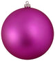 8" Matte Commercial Shatterproof Christmas Ball Ornament, Pink Magenta