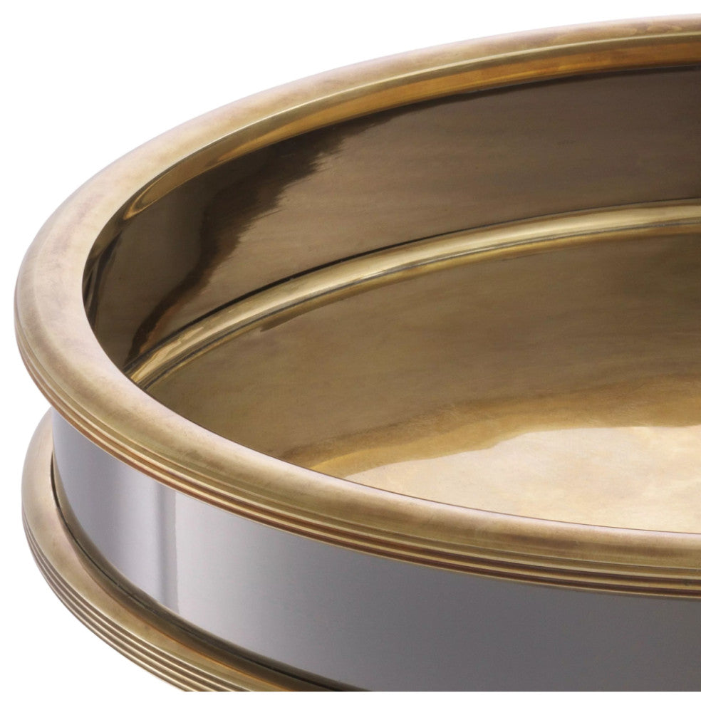 Vintage Brass Round Tray | Eichholtz Ella