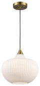 Aristo 1 Light Pendant, Antique Gold