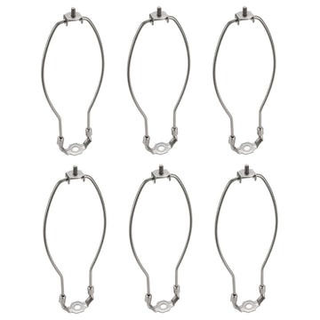 Aspen Creative 20007-26, 10" Heavy Duty Lamp Harp With Saddle Satin Nickel 6Pk