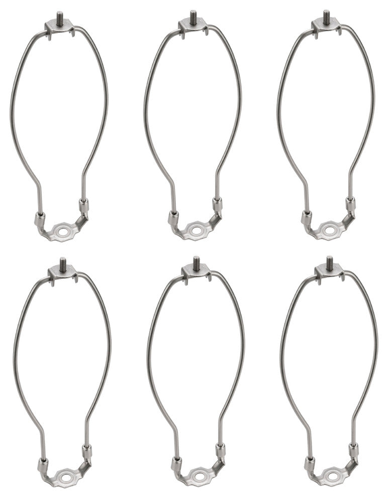 Aspen Creative 20007-26, 10" Heavy Duty Lamp Harp With Saddle Satin Nickel 6Pk