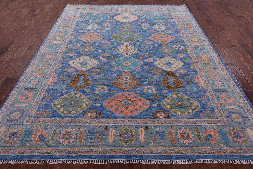 8' 2" X 10' 3" Turkish Oushak Handmade Wool Rug - Q15402