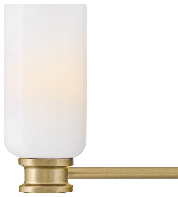 Lark Naomi Medium Three Light Vanity, Lacquered Brass