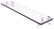 Pacific Grove 16" Glass Shelf with Twisted Accents, Polished Chrome