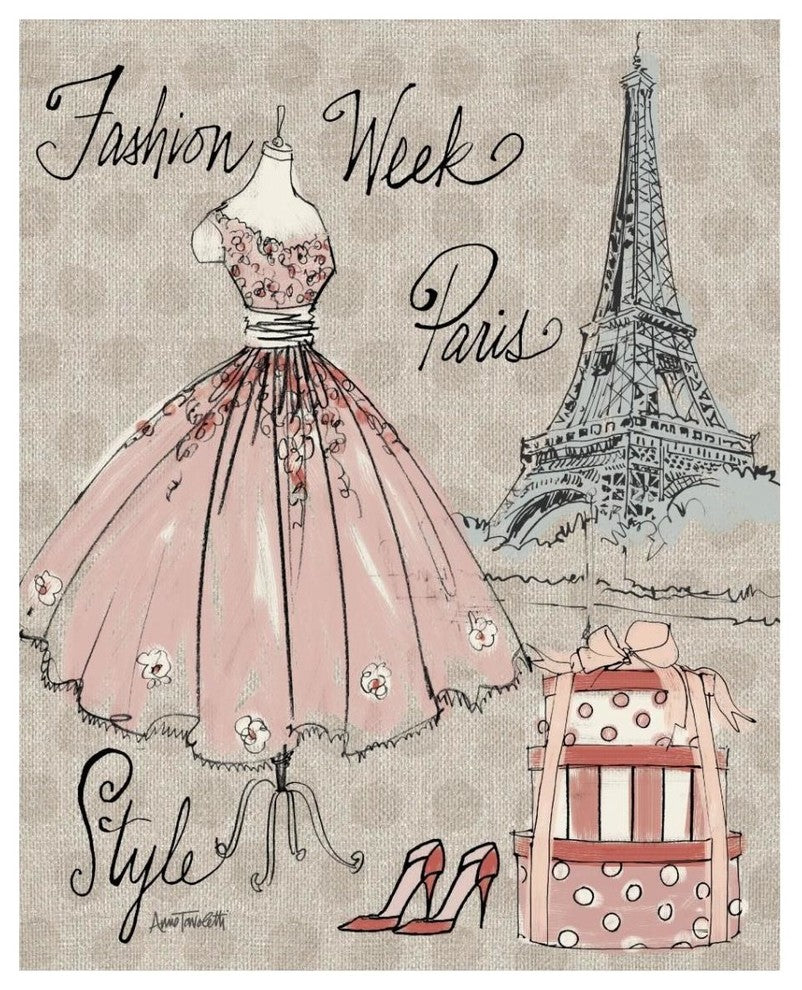 "Fashion Week III" Digital Paper Print by Anne Tavoletti, 30"x37"