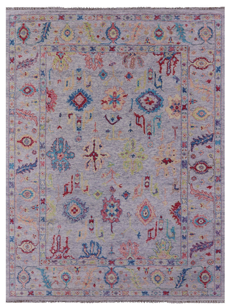 10' 4" X 13' 11" Hand-Knotted Turkish Oushak Rug - Q16104