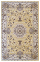 Gold Traditional Oriental Tabriz Area Rug