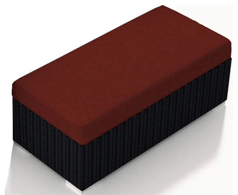 Urbana Double Ottoman, Canvas Henna