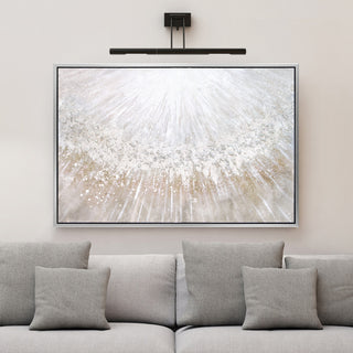 Silver Pellets Textured Metallic Hand Painted Canvas Wall Art, Mar-Cb9811-4832f