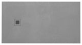 Feel Shower Base, Center Drain High Density Stone Composite, Grey, 60x36