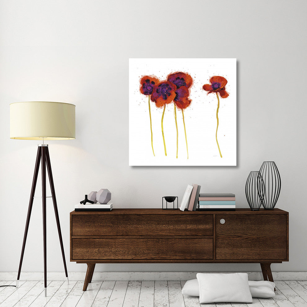 "Splash Garden II on White" Digital Paper Print by Shirley Novak, 42"x42"