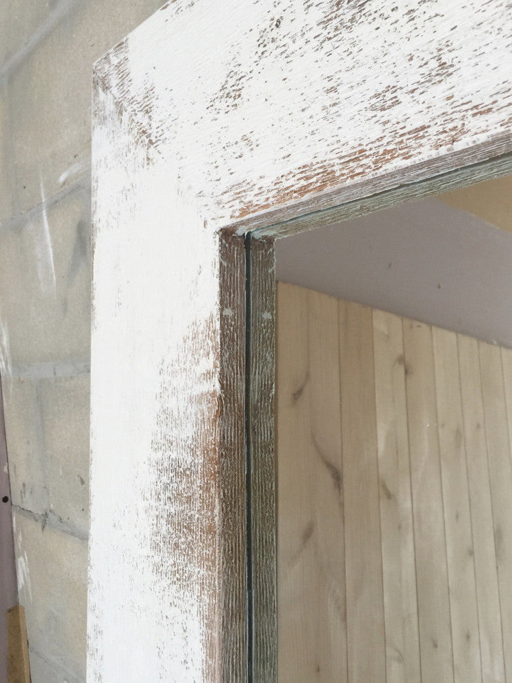 Shabby Chic Mirrored Sliding Barn Door
