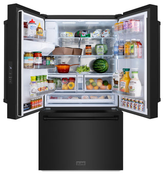 ZLINE 36" Standard Depth Refrigerator, Black Stainless RSM-W-36-BS