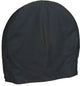 Sunnydaze Log Hoop Cover for Firewood Polyester With PVC Backing, Black, 40"