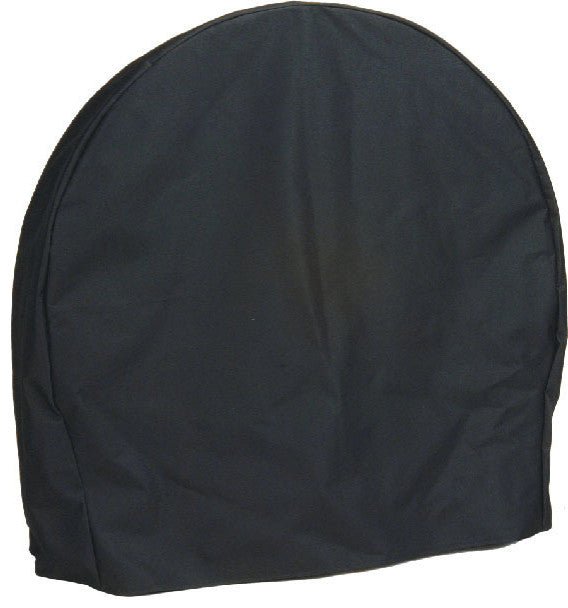 Sunnydaze Log Hoop Cover for Firewood Polyester With PVC Backing, Black, 40"