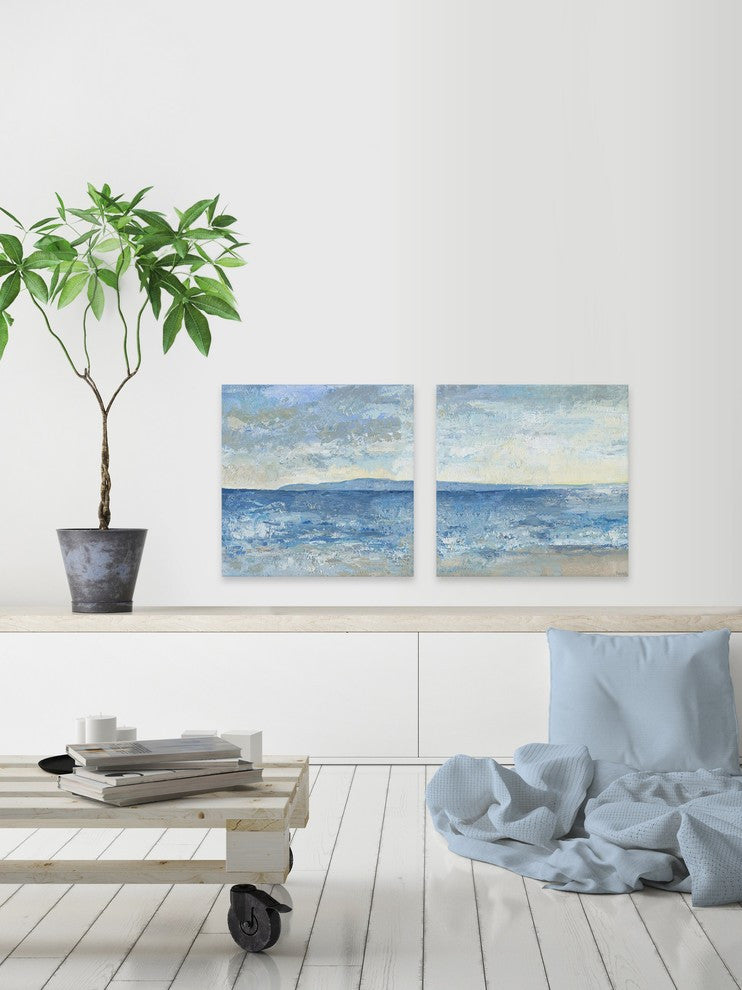 Massive Sea Diptych, 64"x32"