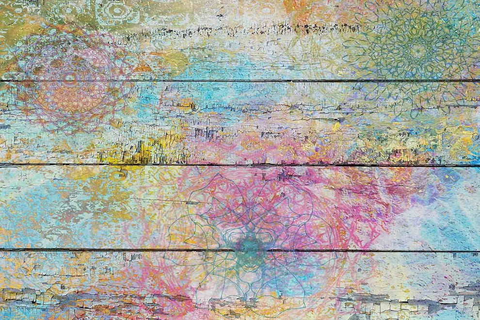 "Vintage Abstract 5182" Painting Print on Canvas by Irena Orlov