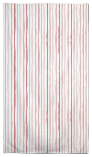 Vertical Strokes Pink 58 x 102 Outdoor Tablecloth