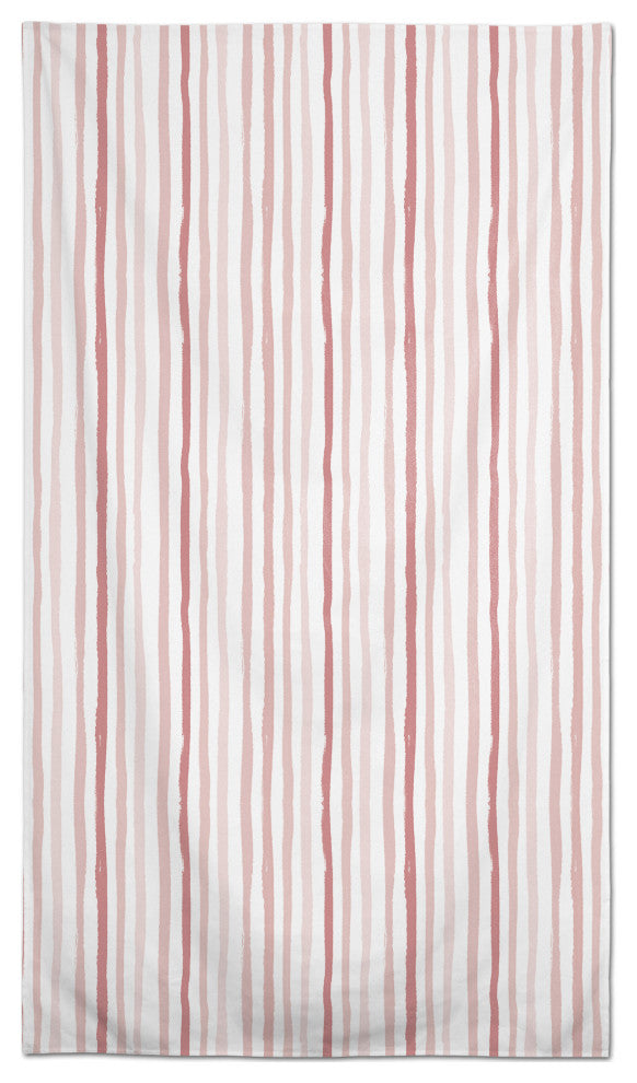 Vertical Strokes Pink 58 x 102 Outdoor Tablecloth