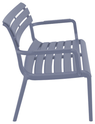 Paris Outdoor Bench Dark Gray