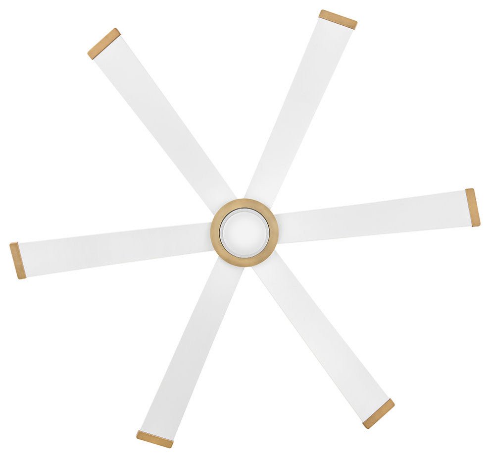 Hinkley Andros 64" Led Smart Fan, Matte White