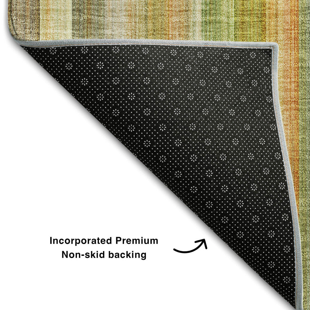 Premium Machine Washable Mayfield AMF543 Khaki 8' x 10' Rug