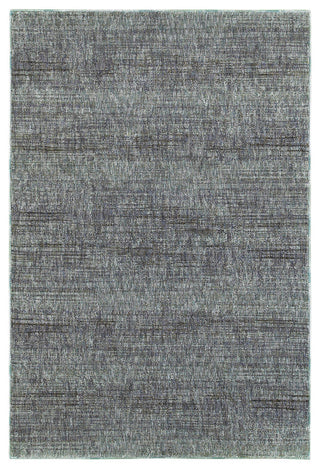 Oriental Weavers Sphinx Atlas 8033J Solid Color Rug, Blue/Gray, 3'3"x5'2"