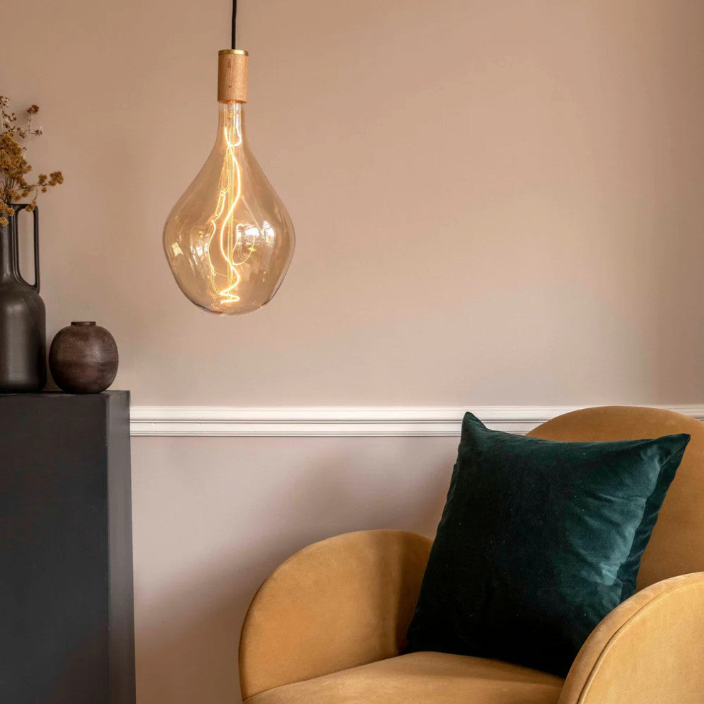 Voronoi III With Graphite Pendant