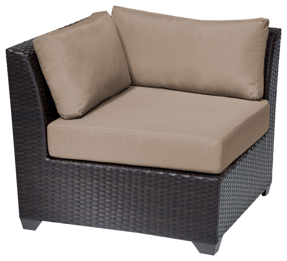 Barbados 7 Piece Outdoor Wicker Patio Furniture Set 07c Black