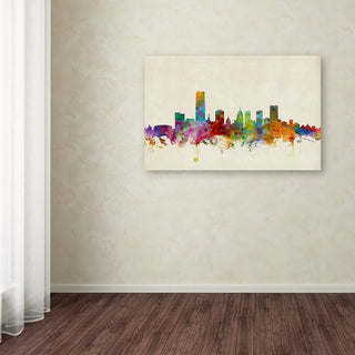 'Oklahoma City Skyline' Canvas Art by Michael Tompsett