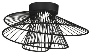 Maxim 24170 Zeta 20"W LED Flush Mount Ceiling Fixture - Black