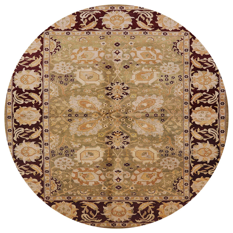 Ahgly Company Indoor Round Mid-Century Modern Area Rugs, 4' Round