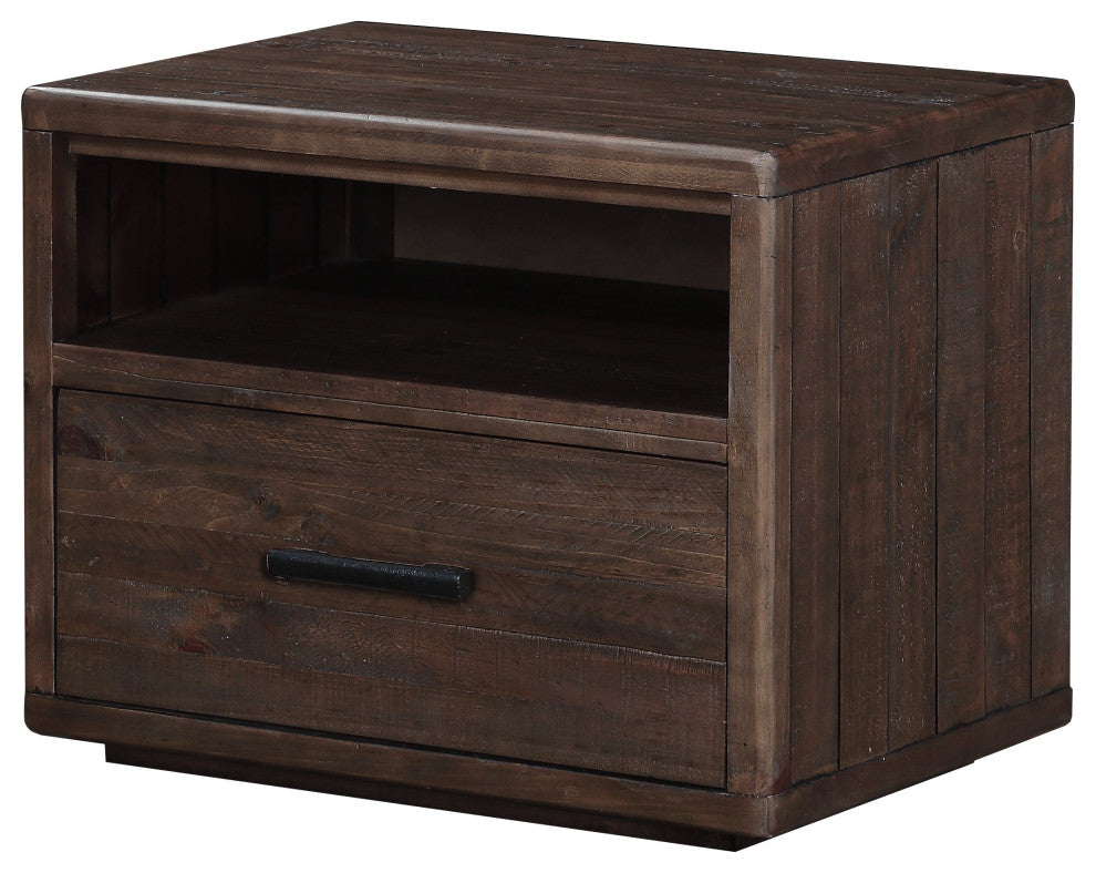 Modus McKinney 5 Piece E King Bedroom Set With 2 Nightstand, Espresso Pine