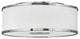 Hinkley Halo Medium Flush Mount, Brushed Nickel