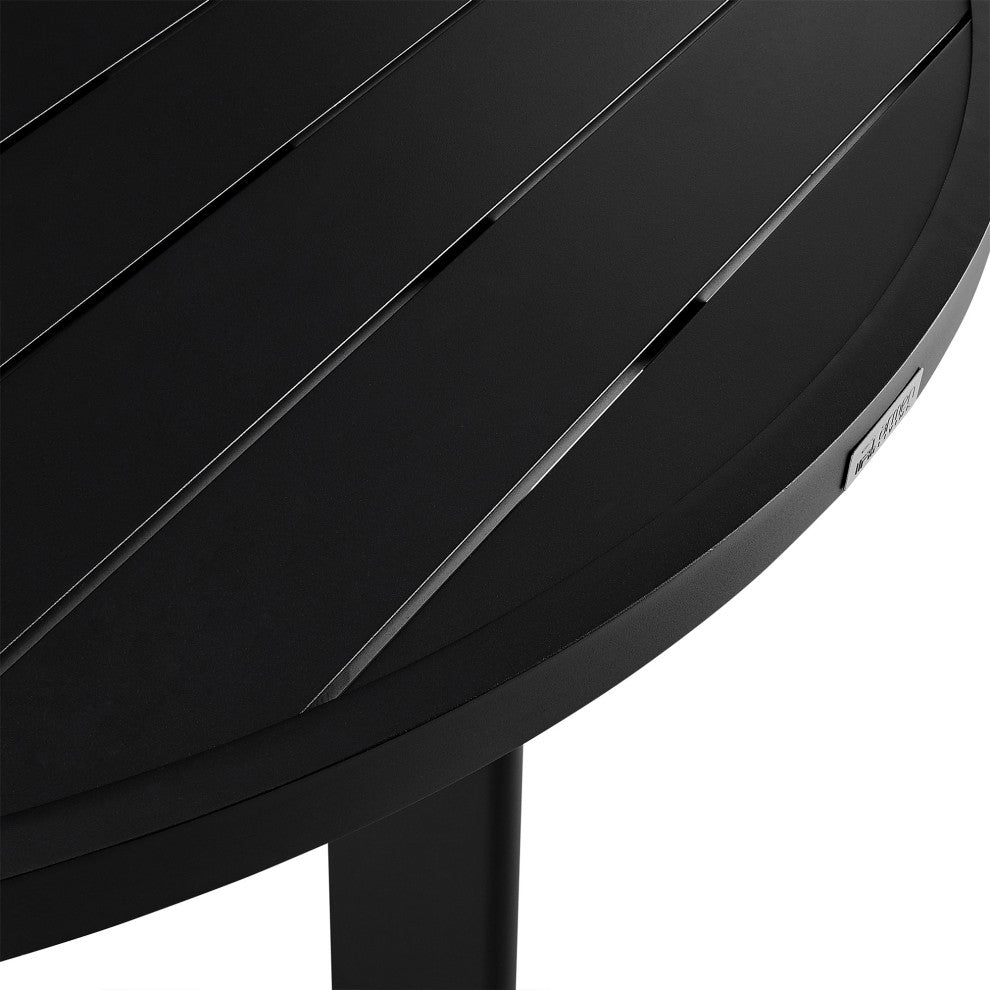 Grand Outdoor Patio Round Dining Table, Aluminum