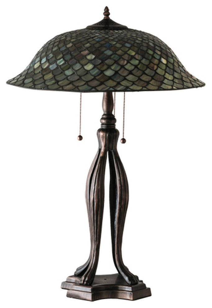 Meyda Lighting 98134 30" High Fishscale Table Lamp