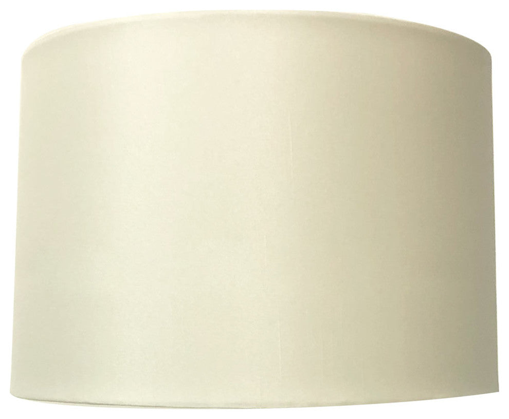 Uno Drop Shallow Drum Hardback Lampshade, Eggshell