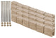 Garden Elements True Form Plastic Sandstone Flex-Wall Landscape Edging, 4 Foot S
