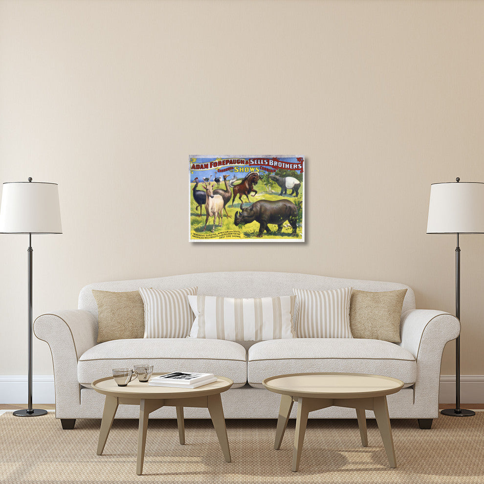 American Wild Beasts And Birds, 36x27