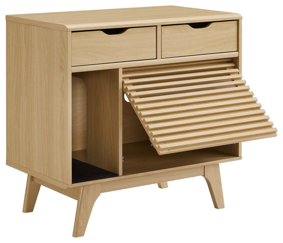 Render Cat Cabinet - Oak