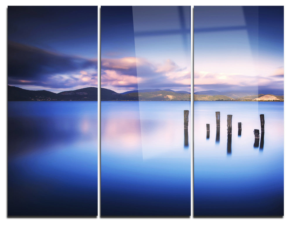 "Colorful Clouds at Sunset" Photo Metal Wall Art, 3 Panels, 36"x28"