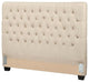 Coaster Chloe Fabric Upholstered Tufted Queen Headboard in Beige