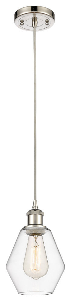 Innovations 516-1P-PN-G652-6-LED 1-Light Mini Pendant, Polished Nickel