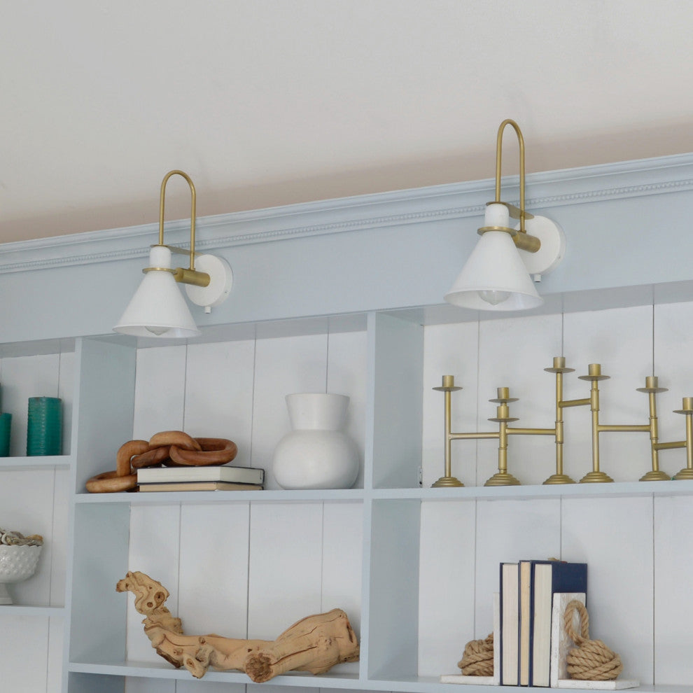 Crystorama Lighting Group MED-B5501 Medford 14" Tall Wall Sconce - White