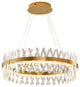 Bethel International FT51C32G 1-Light LED Chandelier Gold