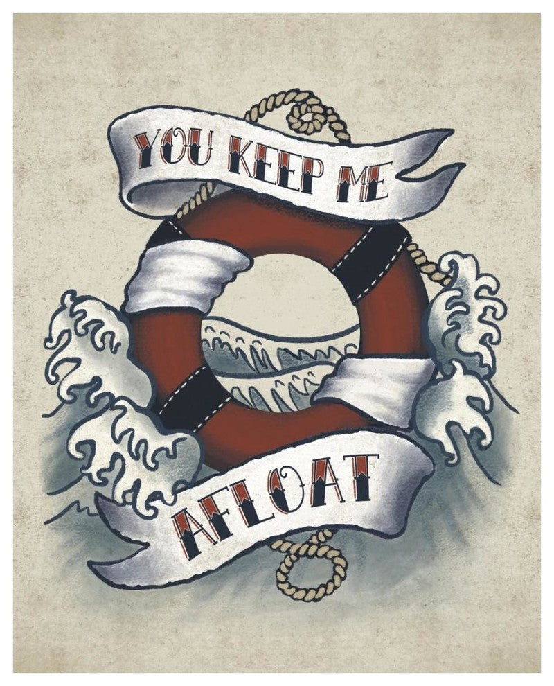 "Sailor Wisdom II" Digital Paper Print by Janelle Penner, 24"x30"