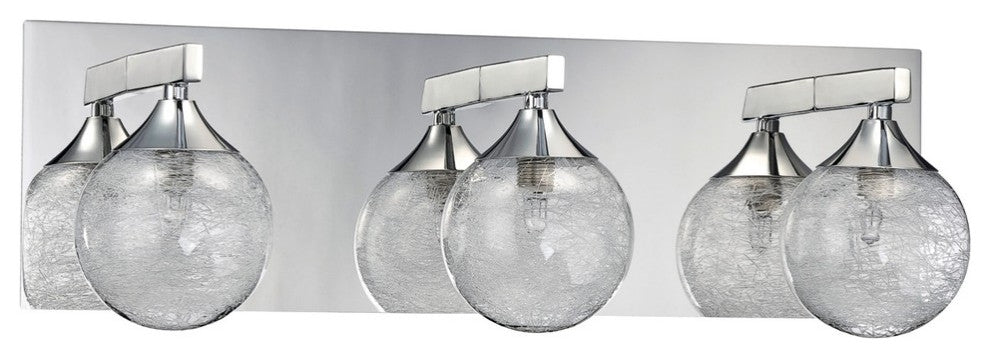 Fybra Series 1-Light Chrome Bath Light, 3-Light