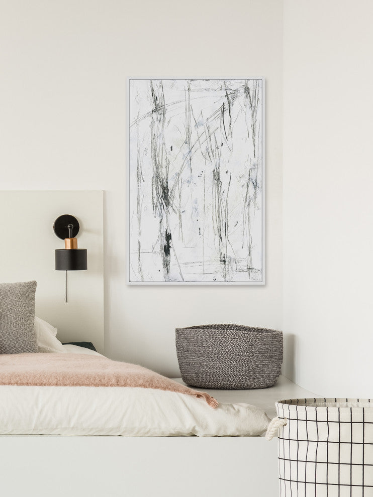 "Calm Energy" Floater Framed Painting Print on Canvas