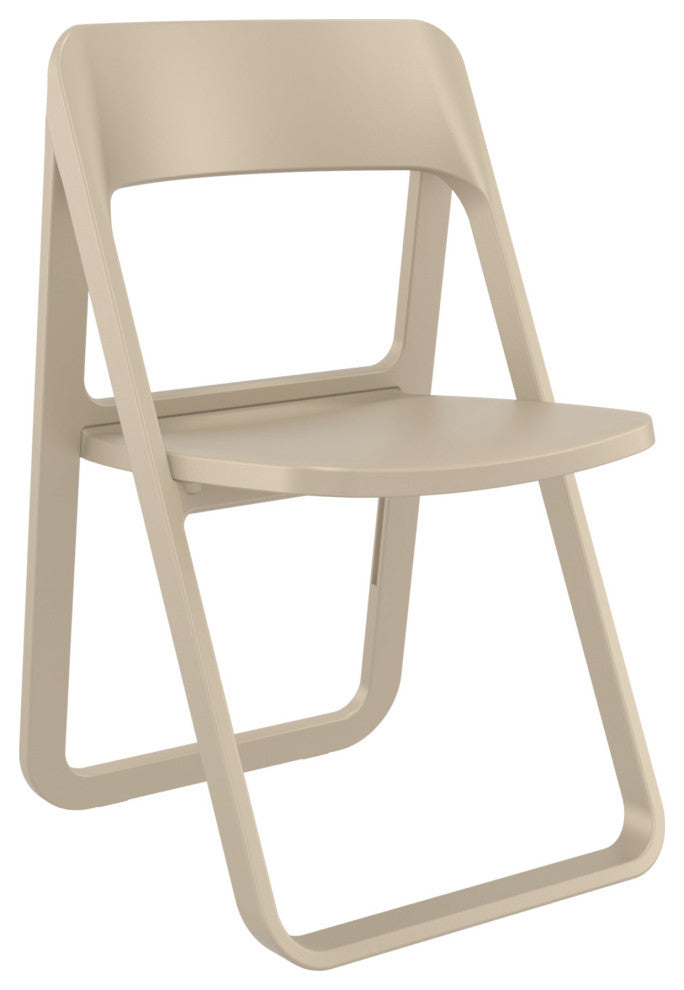 Dream Folding Outdoor Bistro Set With 2 Chairs Taupe