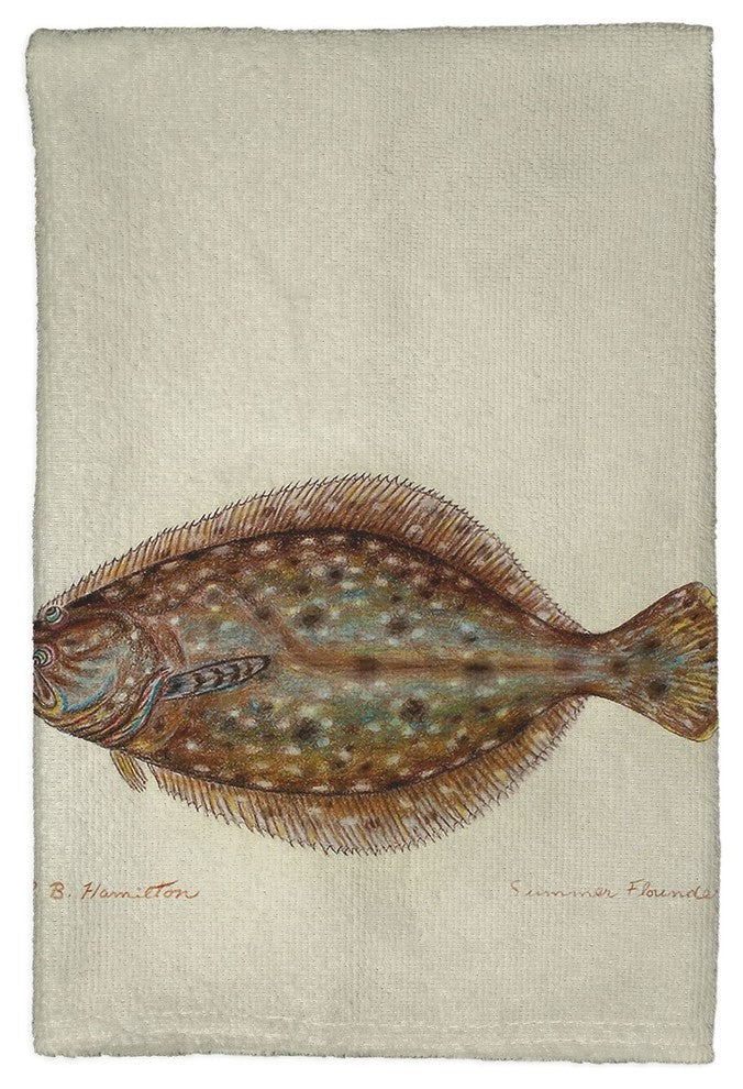 Flounder Kitchen Towel - Two Sets of Two (4 Total)